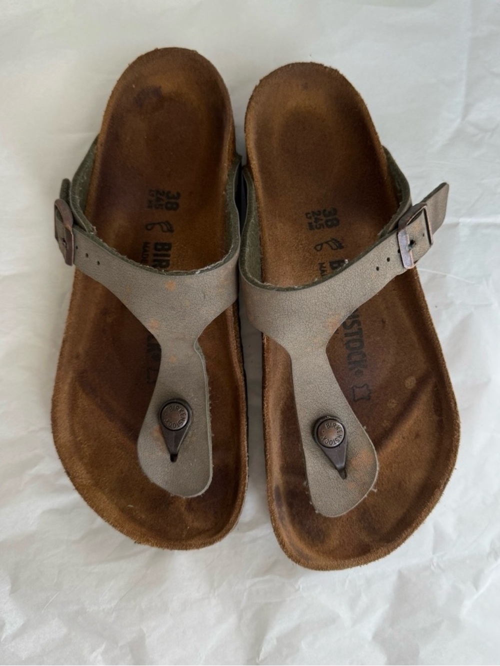 Birkenstock Thong Sandals Size 38